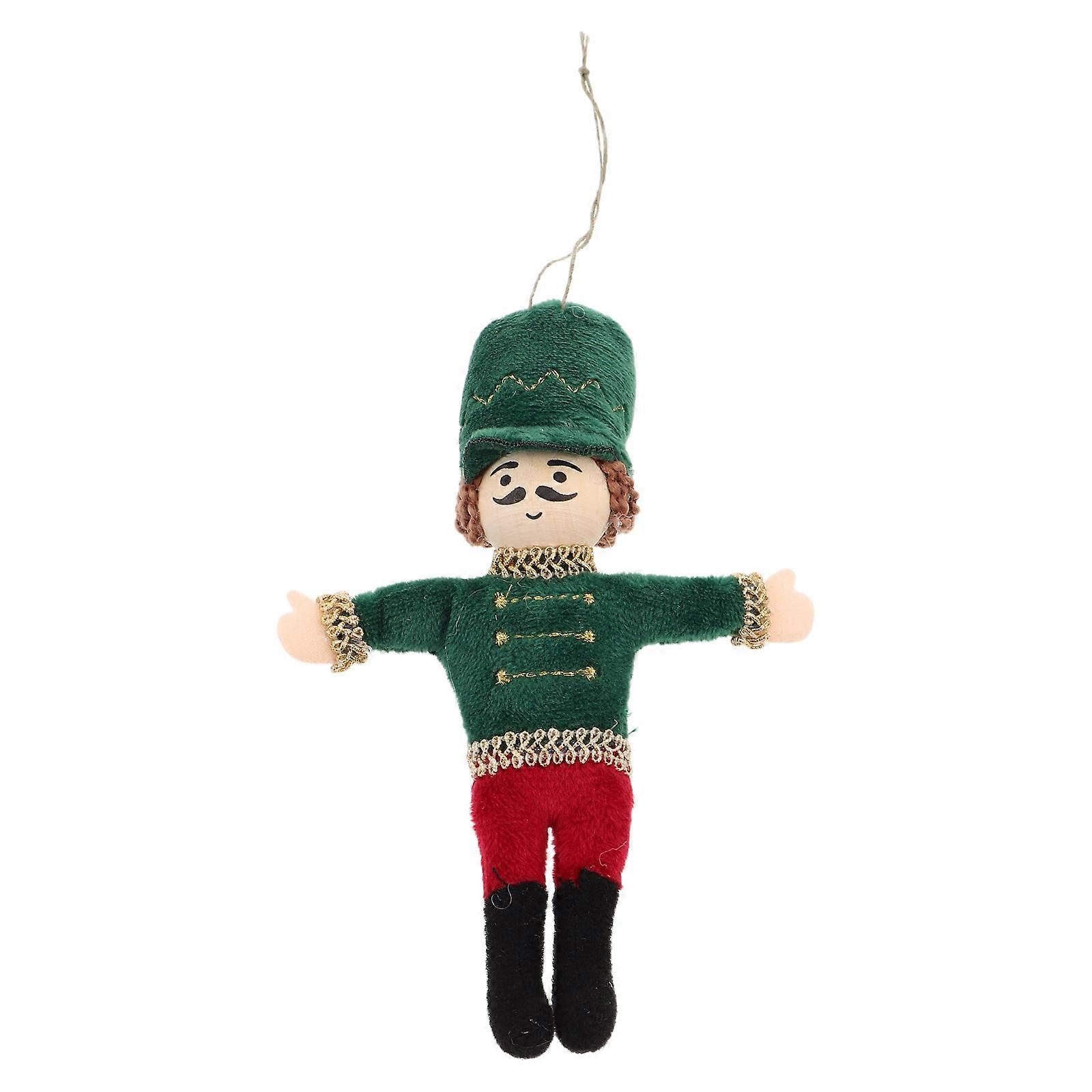 Traditional Nutcracker Decor Handmade Wooden Nutcracker Soldiers For Christmas Tree Party 1Pack