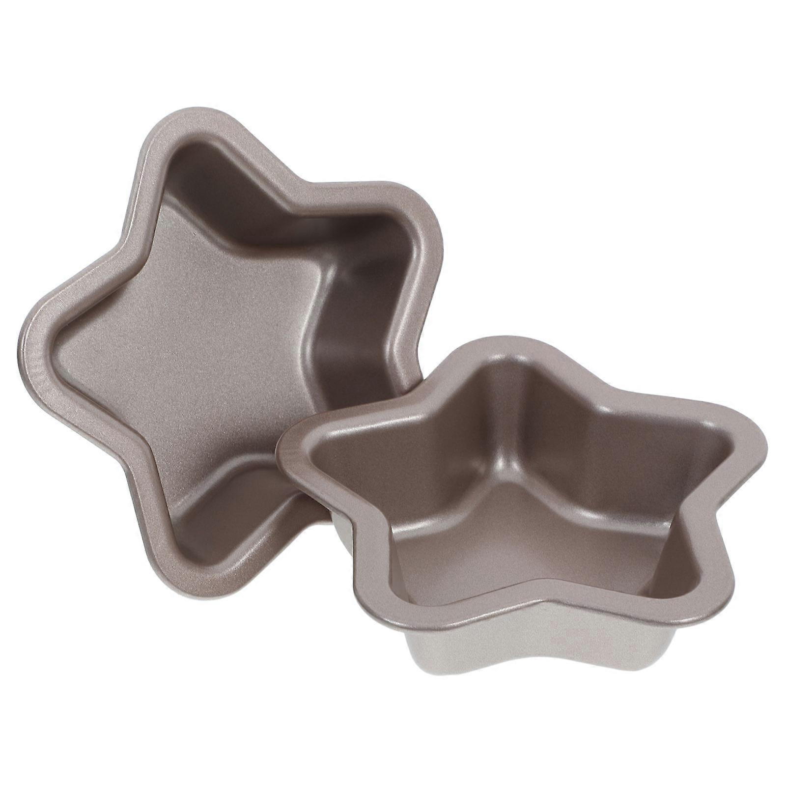 Baking Molds For Cakes Star Shaped Cake Mold Non-Stick Easy To Clean Reusable 2Pcs