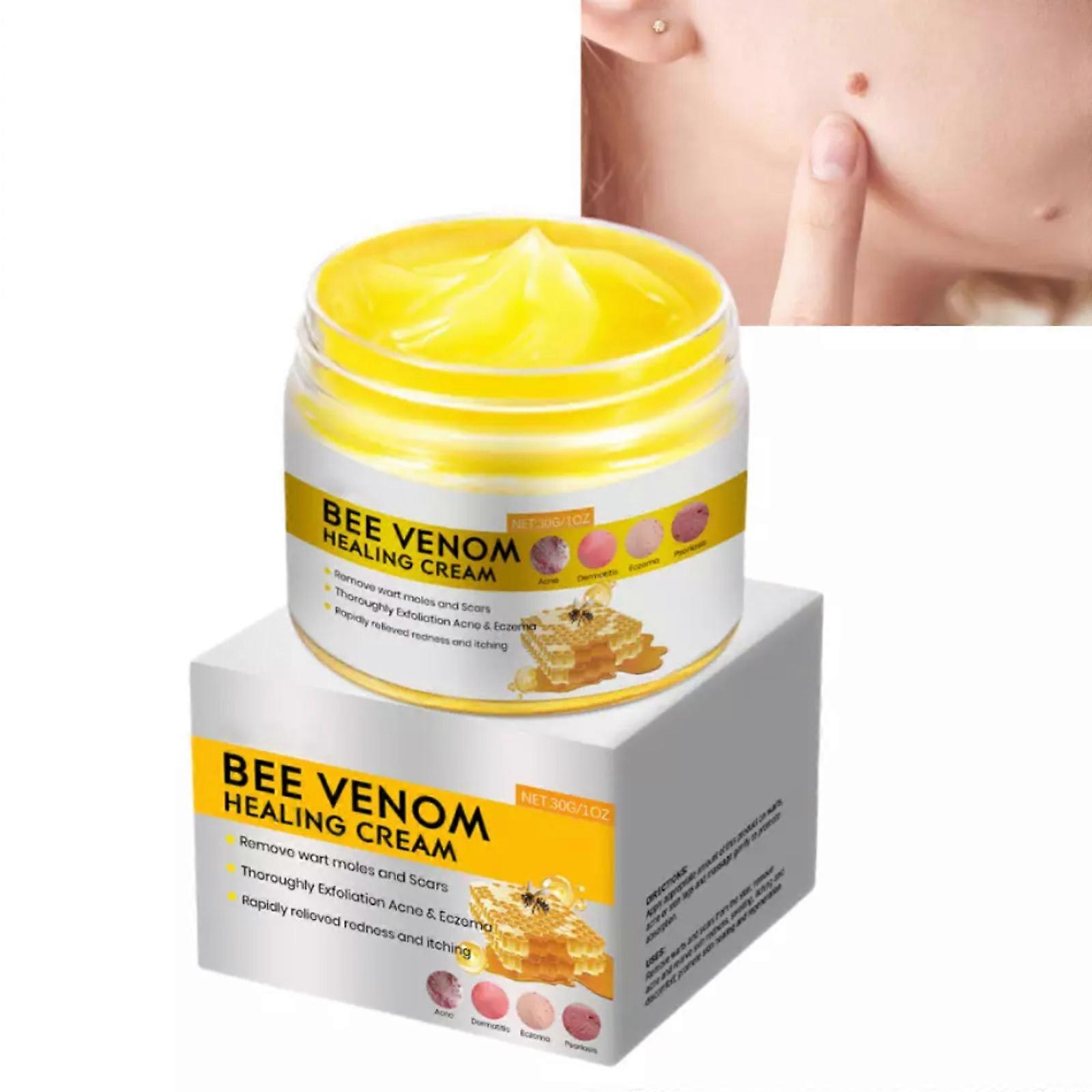 كريم Bee Venom Skin-Tag Remover كريم آمن للمكونات الطبيعية كريم صديق للبشرة لجميع أنواع البشرة