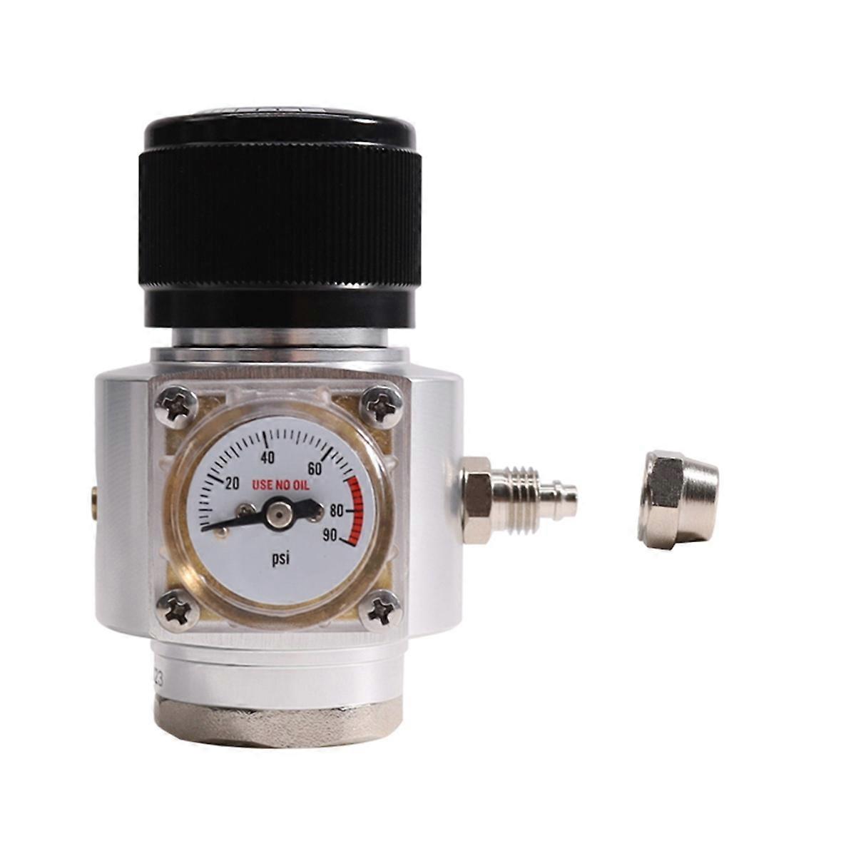 Mini Gas Regulator Soda Regulator Co2 Charger 0-90PSI for Soda Maker Beer Soda Bottle TR21-4 B
