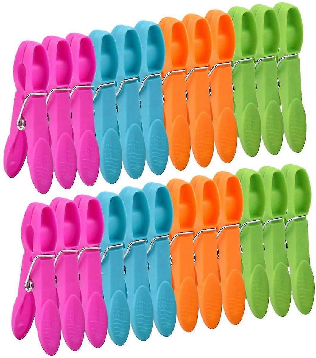 48pcs poderosas clavijas de ropa, coloridas pinzas de plástico para ropa para ropa