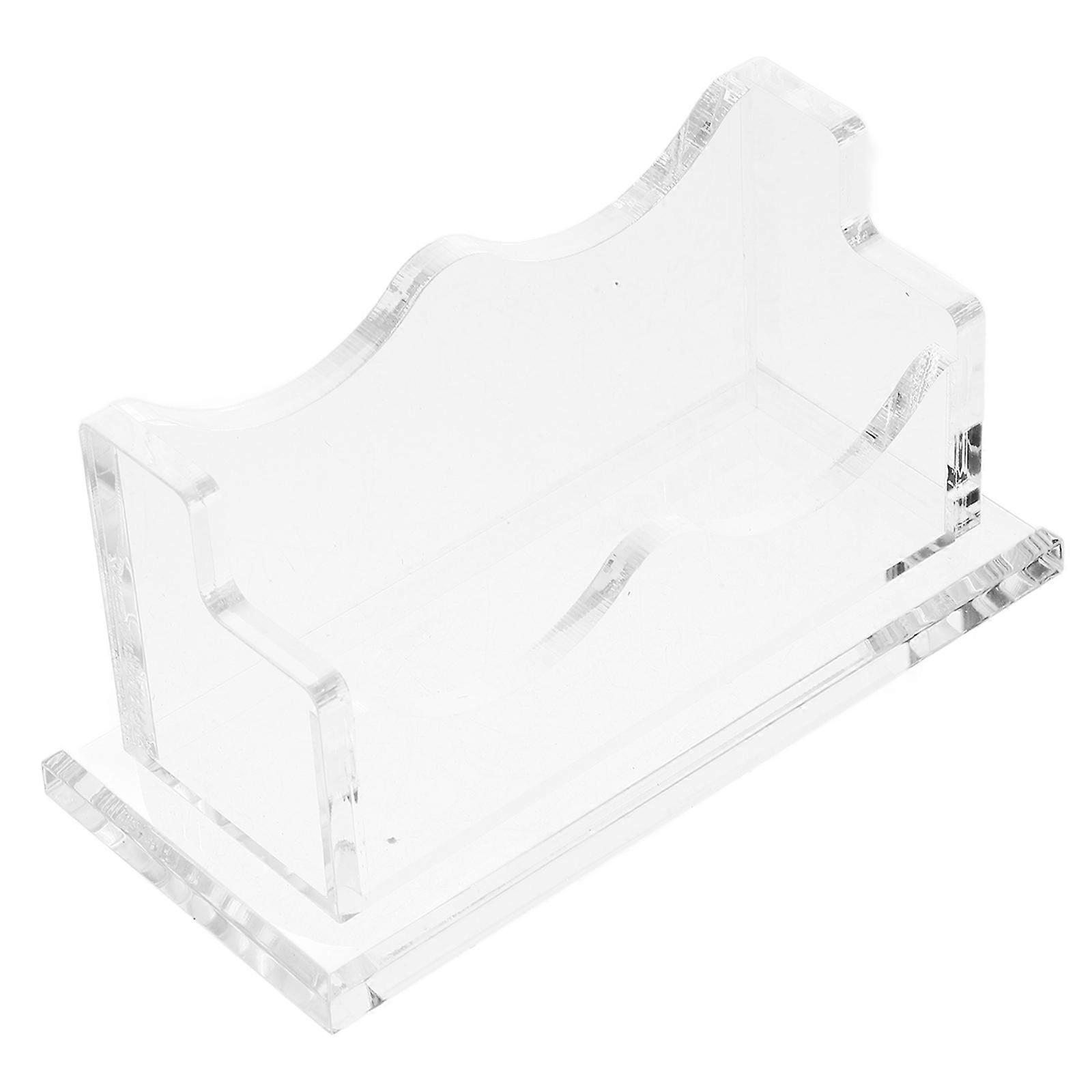 Card Display Organizer Desktop Card Storage Stand Transparent 12.00X5.80X5.60CM Display Function 1Set