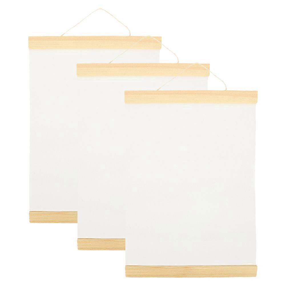 Oil Paint Canvas Studio Use Multi Color Square Shape 30x40cm Diy Painting 3Pcs