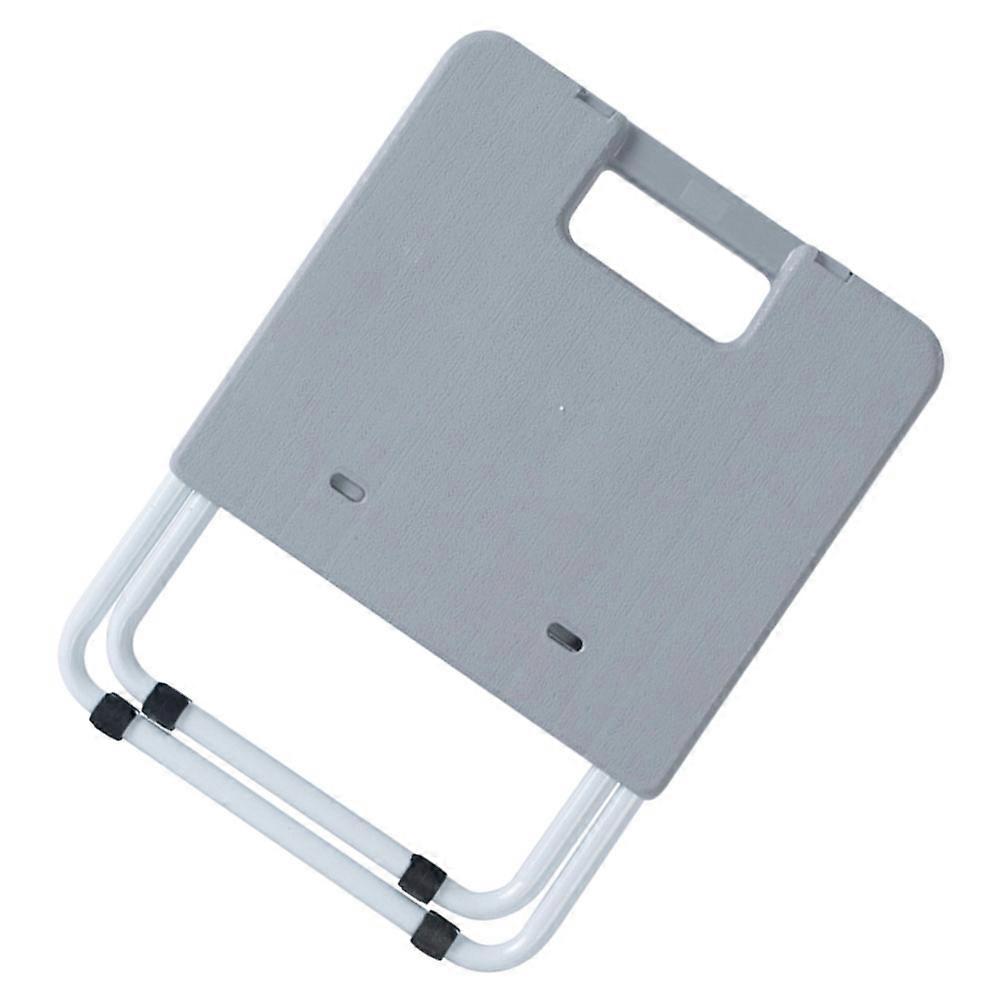 Folding Stool Portable Chair Simple Design For Adults Traveling Rectangular Shape PP And Iron Material 1Pcs