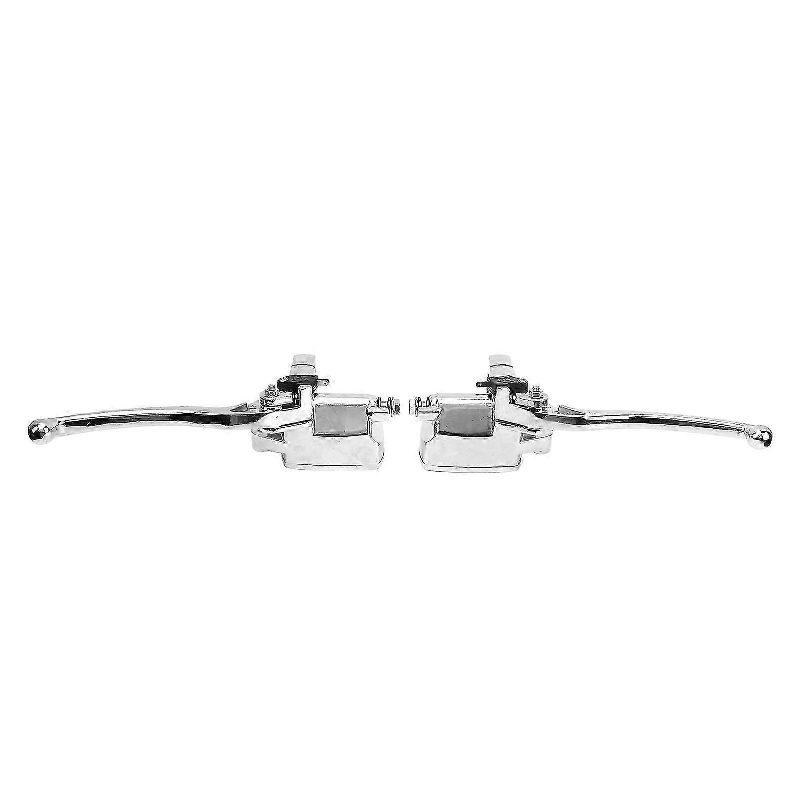 Pair of Hydraulic Brake Master Cylinder Clutch Lever Aluminum Alloy Universal for 1in Motorcycle Handlebar