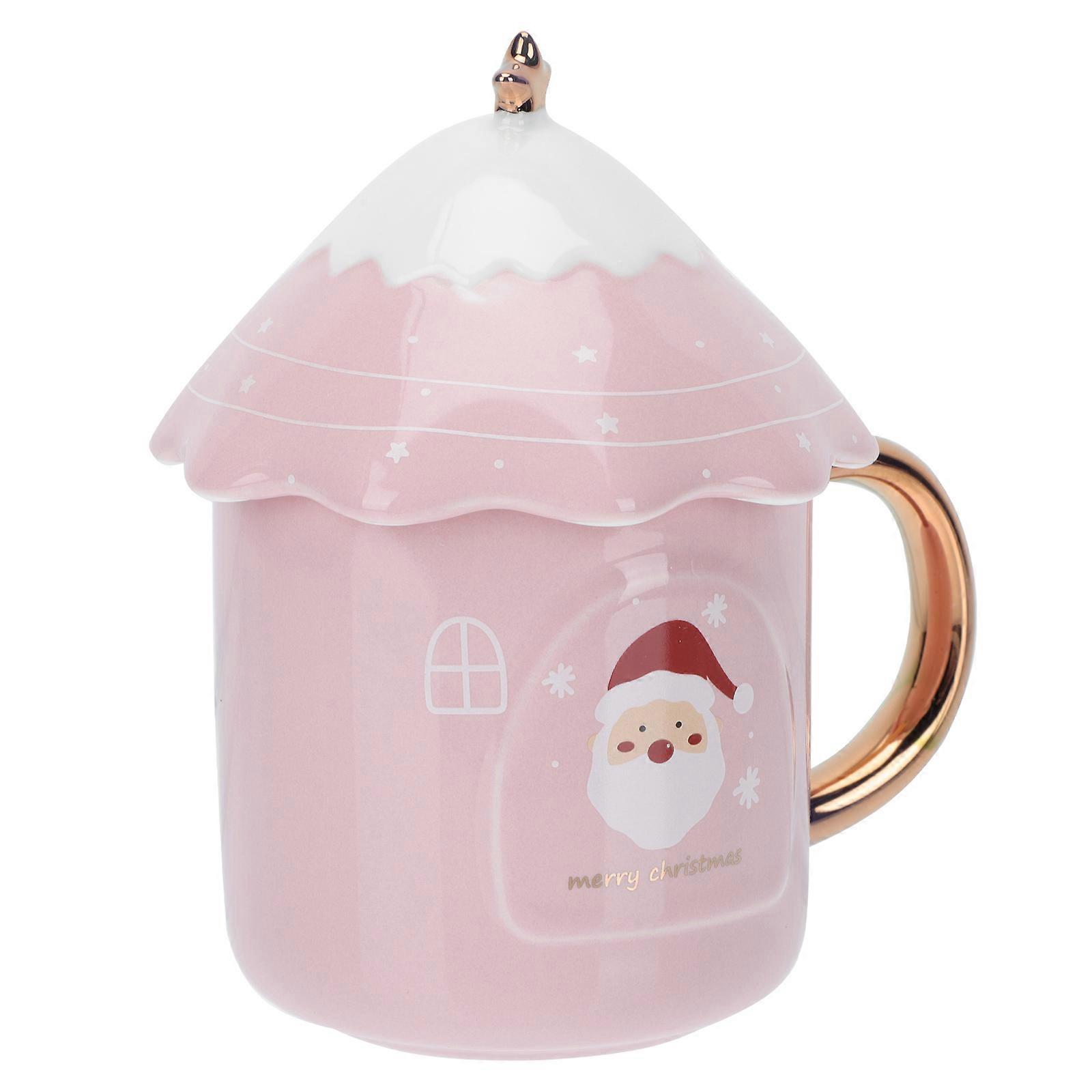 Ceramic Tea Cup Decorative Mugs Portable Christmas present Self Use 1Pack