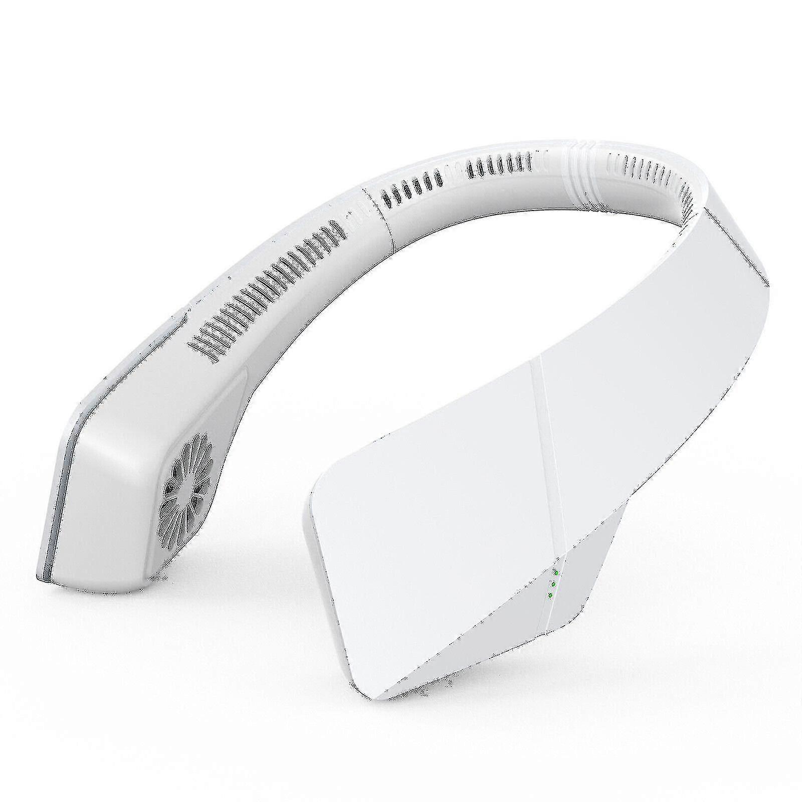 Ultra-leiser, tragbarer, wiederaufladbarer, wiederaufladbarer, leichter Lüfter mit weißem Hals