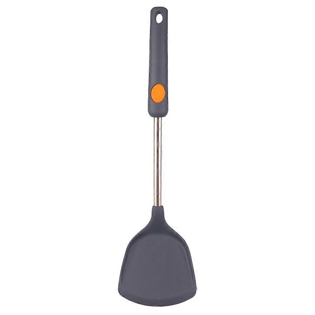Silicone Cooking Paddle Multi-Function Cooking Spatula Kitchen Utensil 37X10X2cm Dark Grey Non-Stick 1Pack
