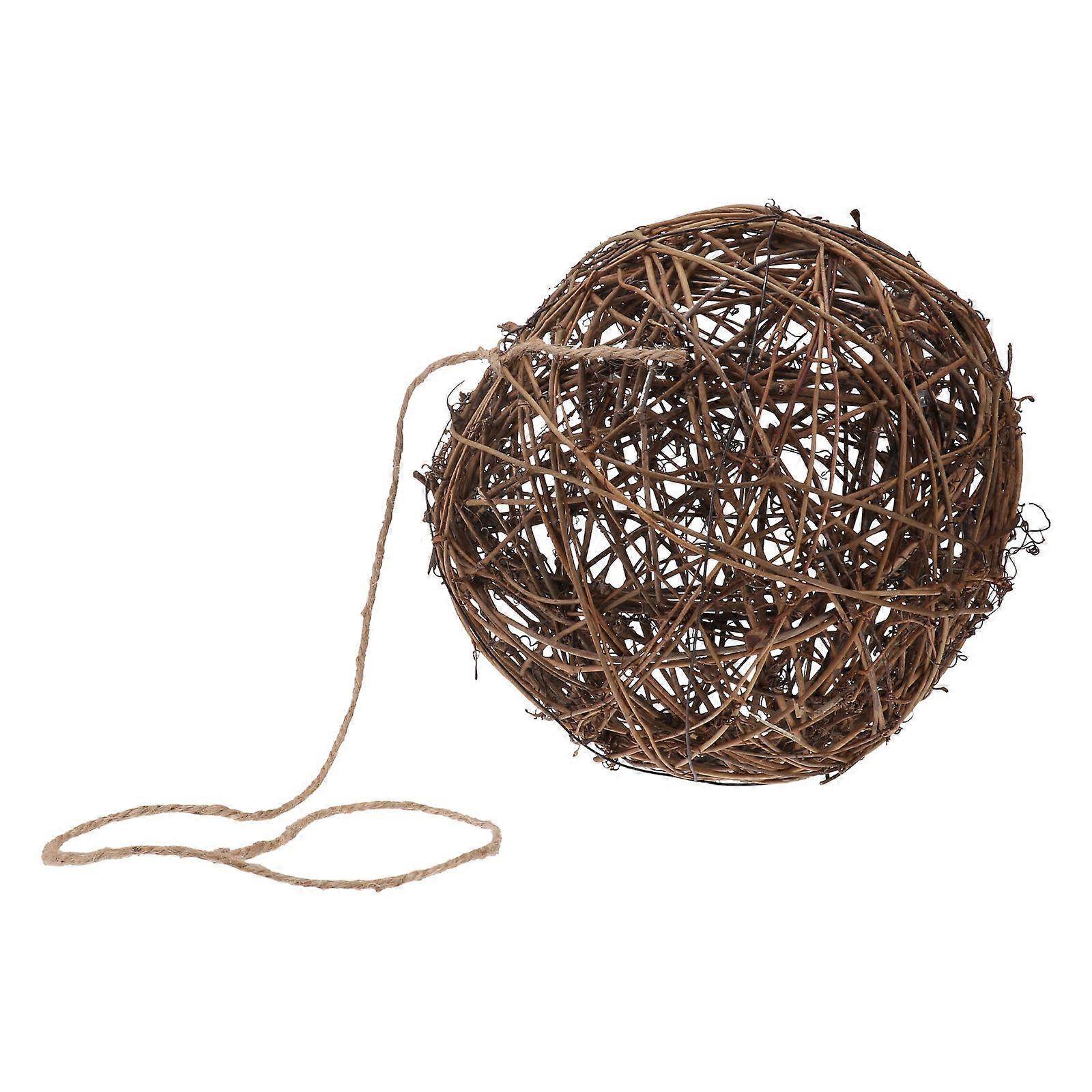 1pc Wild Bird Nesting Material Rattan Ball Hummingbird Nest Feeder
