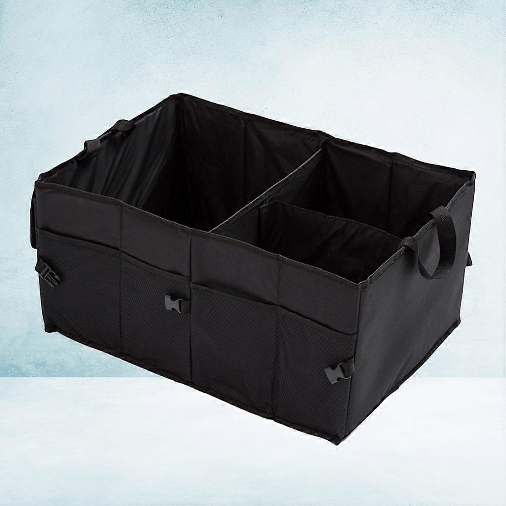 Folding Car Storage Box 2pcs Portable Multi Purpose Organizer for Groceries Emergency Equipment Durable Space Saving Design