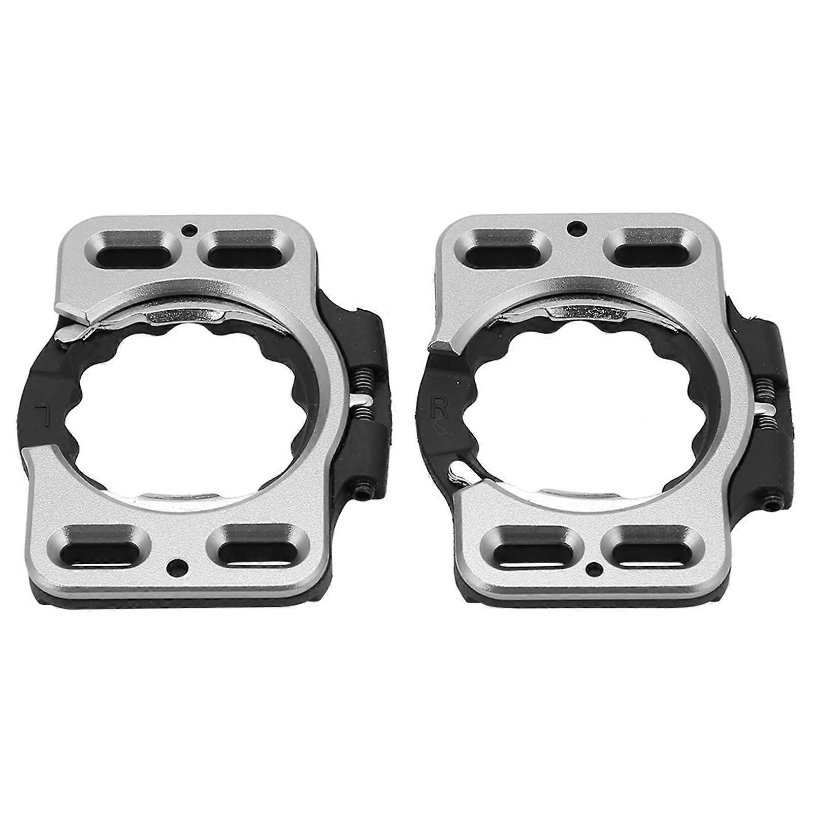 Bicycle Shoe Cleats 1 Pair, Aluminum Quick-Release, Self-Locking Pedal Cover Adapter, Replacement Cleats