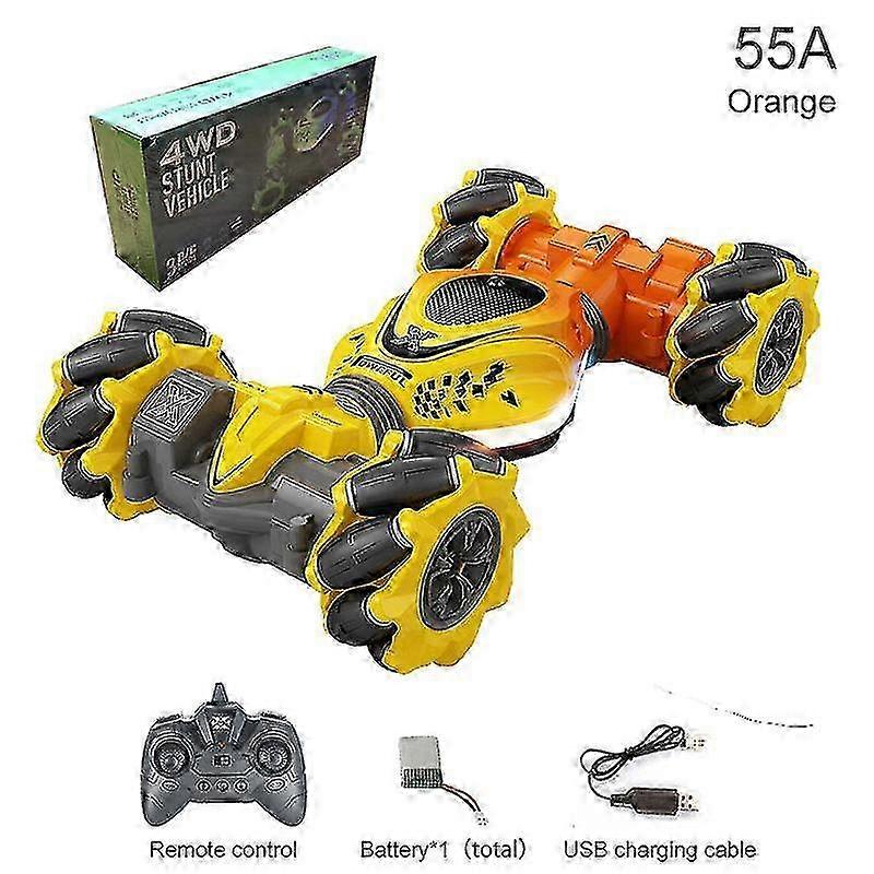 4WD RC Car Toy 2.4G Radio Remote Control Gesture Sensor Stunt Drift Vehicle for Kids