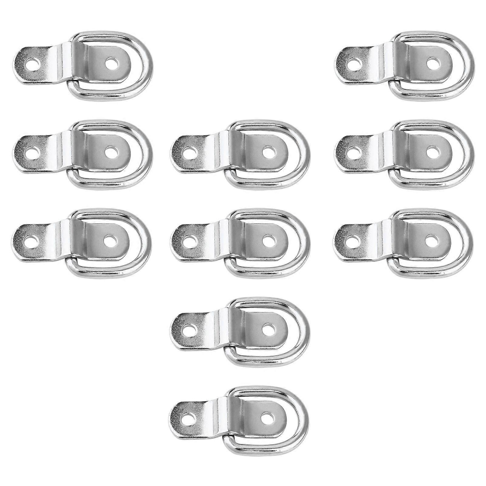 D Shaped Pull Tab Buckle Thicken Buckles Belt Attachment 10Pcs