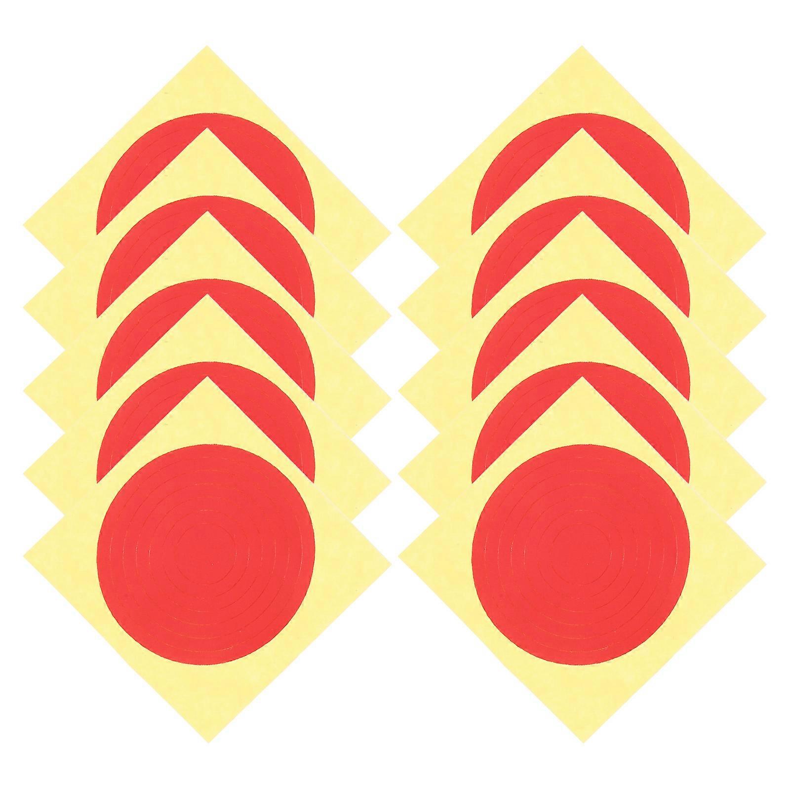 Pressure Gauge Stickers Adhesive Decals for Clear Identification 10 Sheets