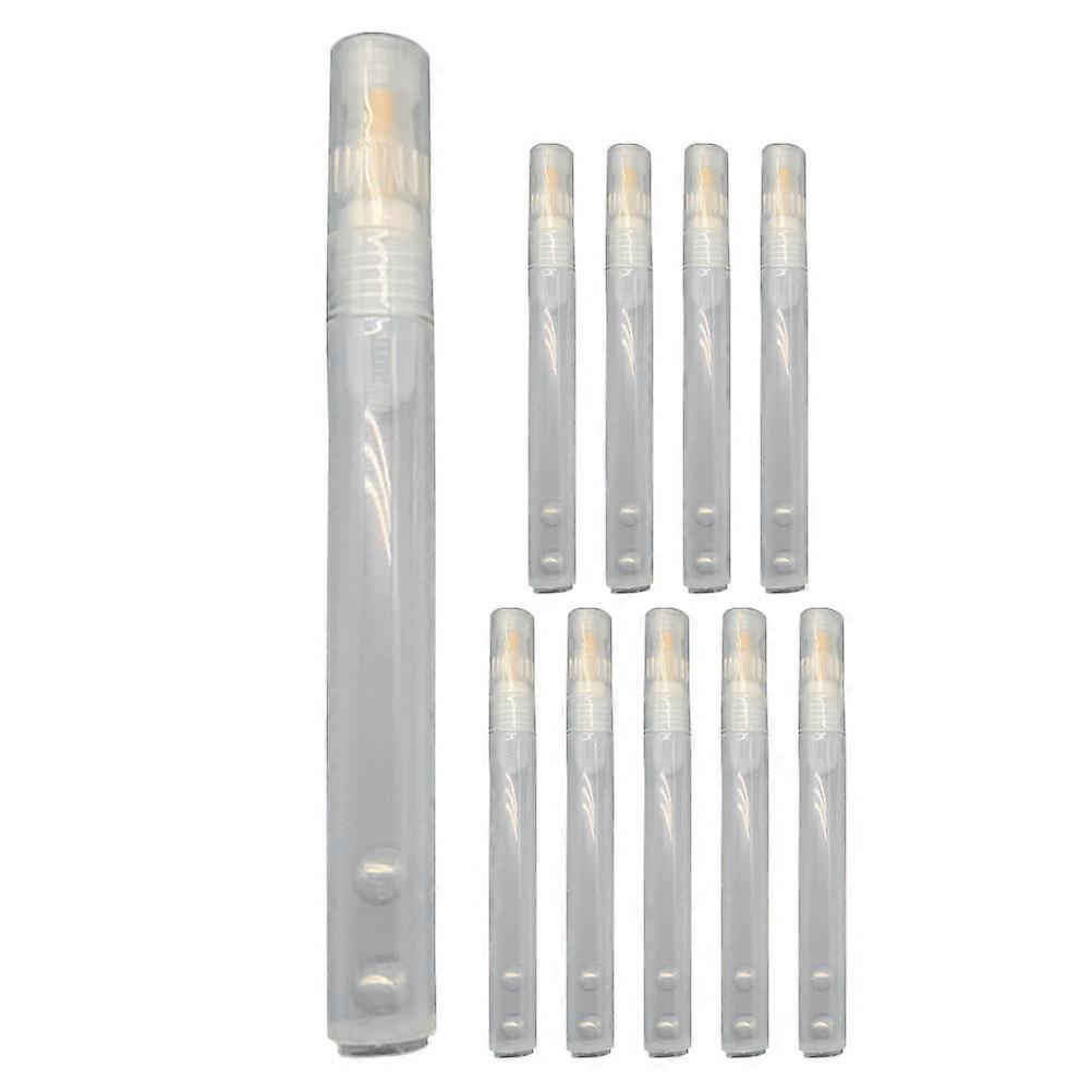 Empty Paint Pen Refillable Writing Drawing Marking Cylindrical Fine Tips Transparent 10Pcs For Professionals Diy Enthusiasts
