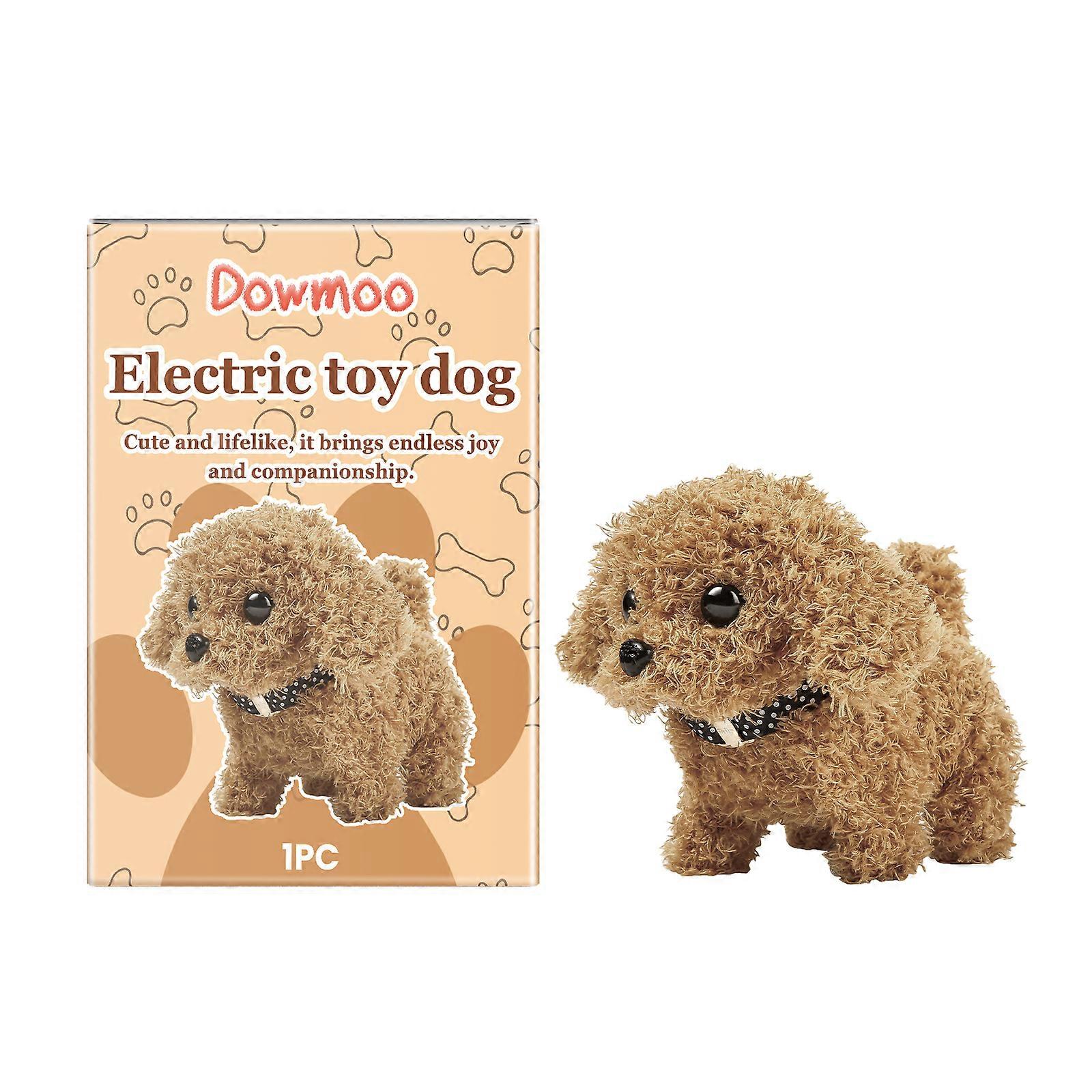 Electric Plush Dog Toy - Interactive Battery-Operated Puppy with Cartoon Design, Safe & Durable Soft Plush for Kids, Easy to Use Fun Pet Plaything