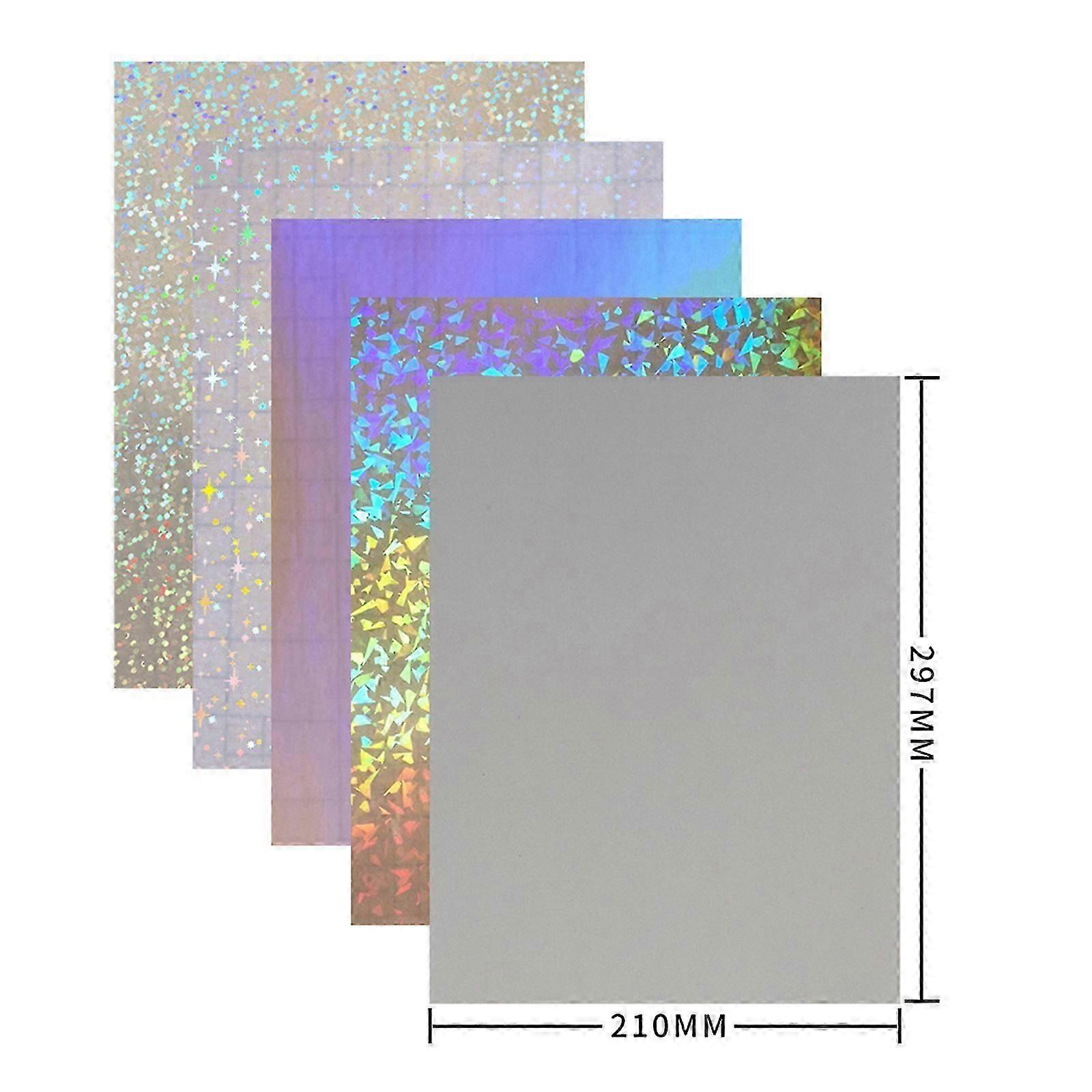 Holografinen tarrapaperi kirkas A4-tarra, paperi itseliimautuva vedenpitävä läpinäkyvä kalvo valokuvapaperikuvalle