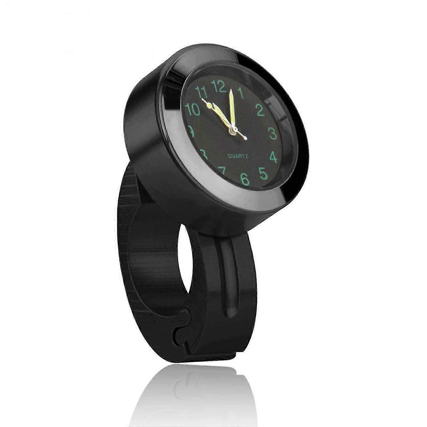 Motorcycle Handlebar Clock, Universal Waterproof Motorcycle Handlebar Mount Clock Dial Watch Handleb