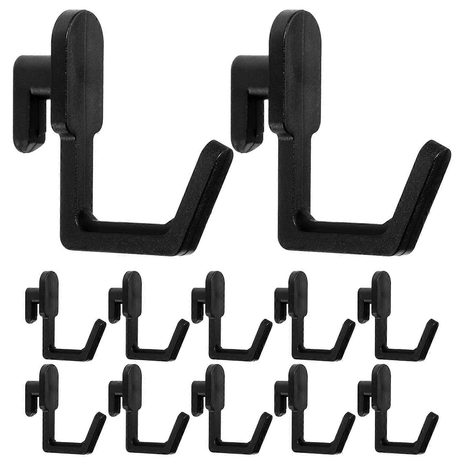 Shop Pegboard Hooks J-Shape Storage Utility Hook Black 30Pcs