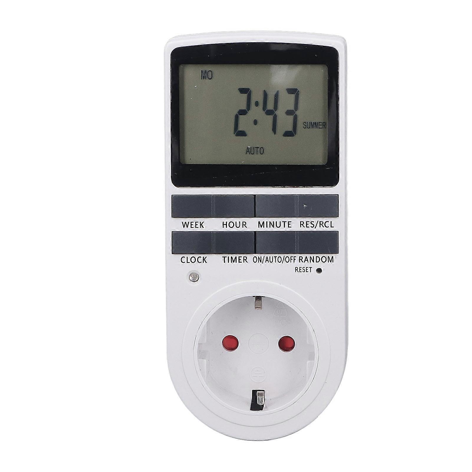 Timer Outlet Digital Intelligent Energy Saving Flame Retardant High Power Timing Power Socket