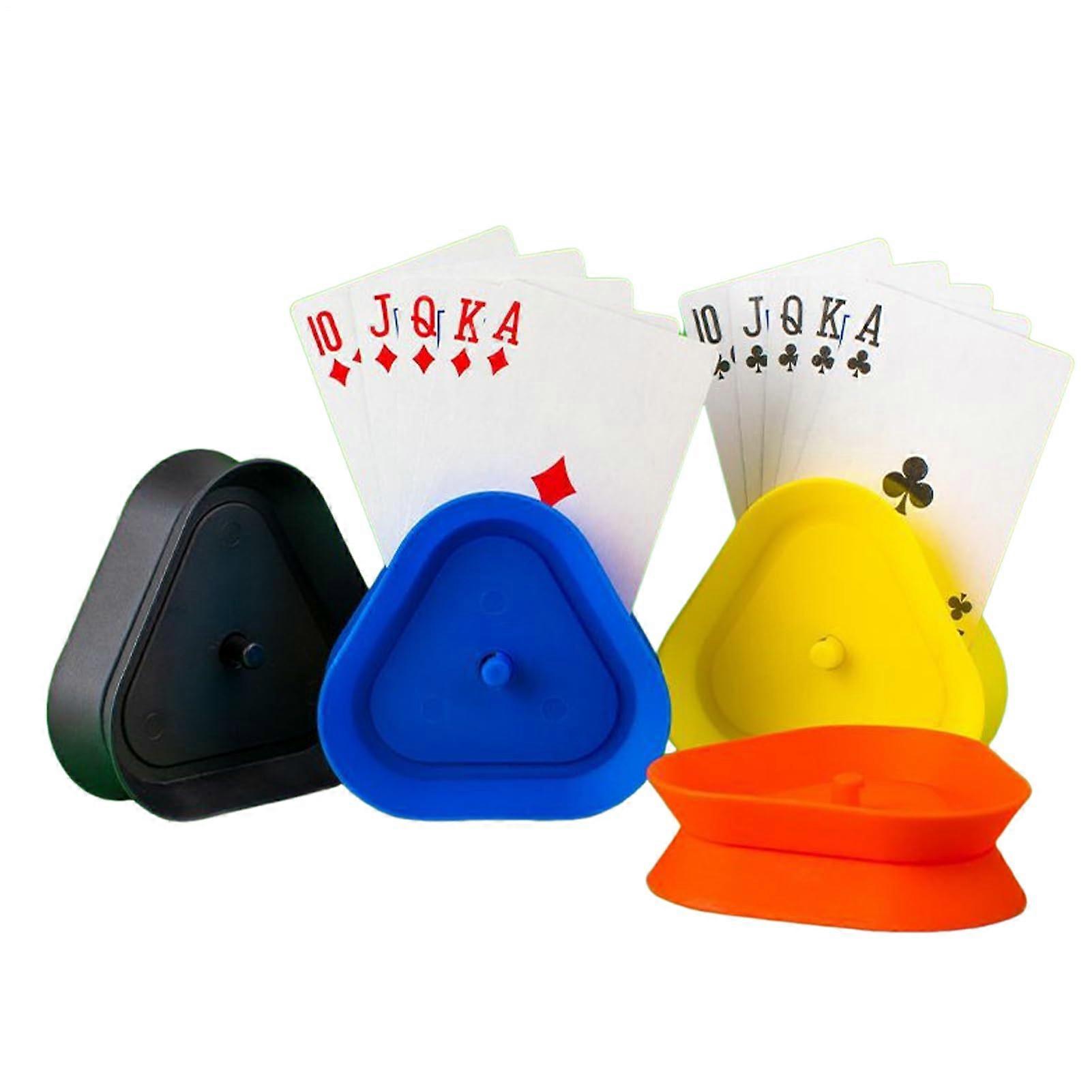 Triangular Card Holder – Poker Tray, Card Stand, Smooth, Portable, Versatile Table Stand for Family, Teenagers, Friends, Gatherings