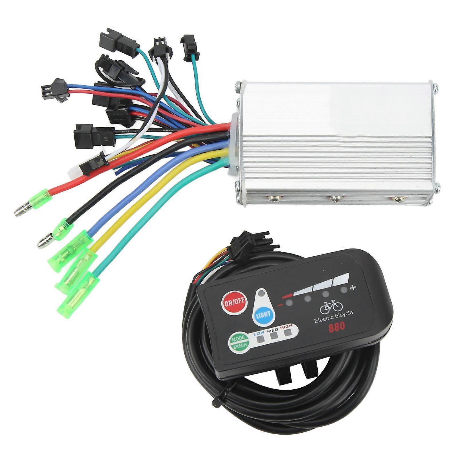 36V Motor Brushless Controller 250W 350W with 880 LED Display Meter Motor Controller Kit For Electromobile YMQX)
