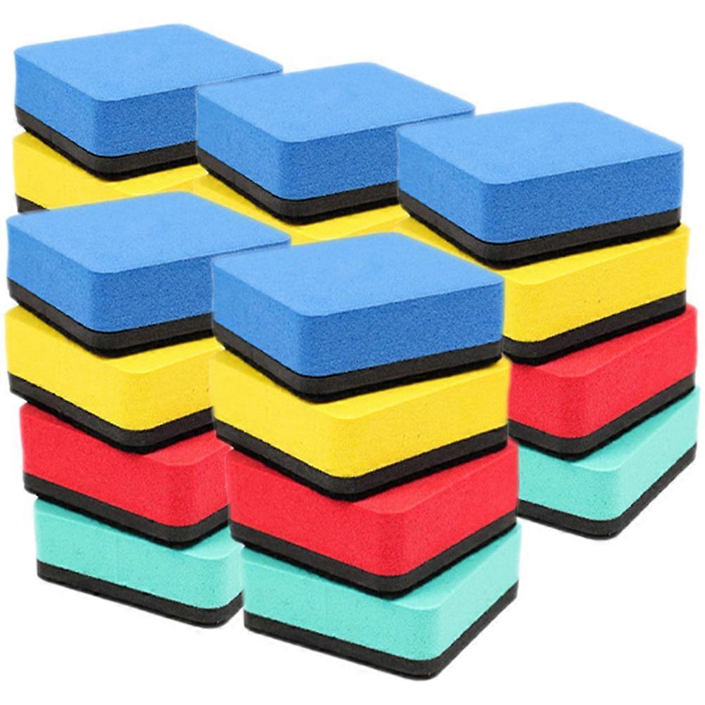 20PCS Magnetic Whiteboard Erasers Dry Erase Erasers for School Office Home Use Assorted Colors Included