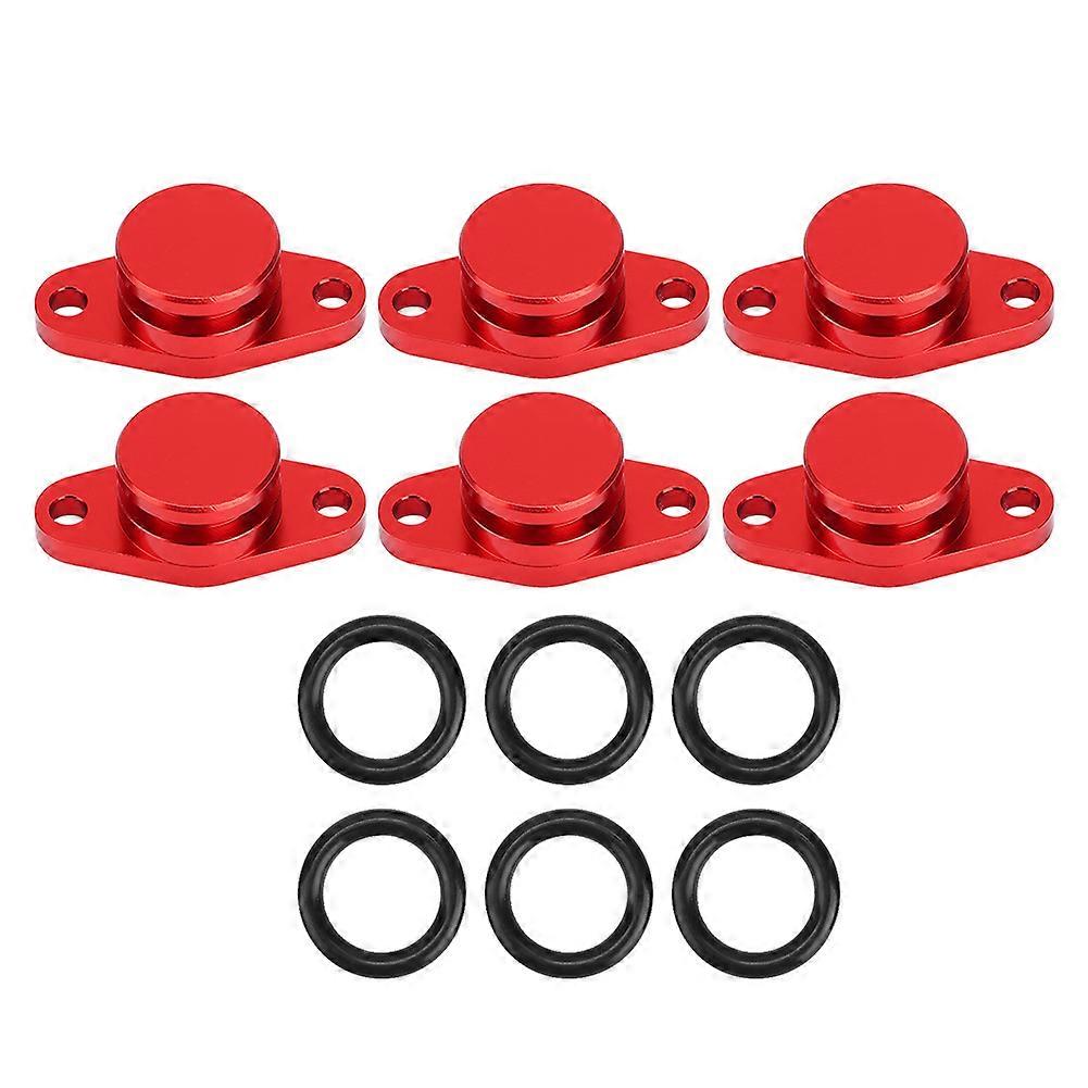 6x22mm מערבולת מנוע דשים למחוק תקעים ריקים עם אטמים גומי מתאים M57 / M57D25 (אדום)