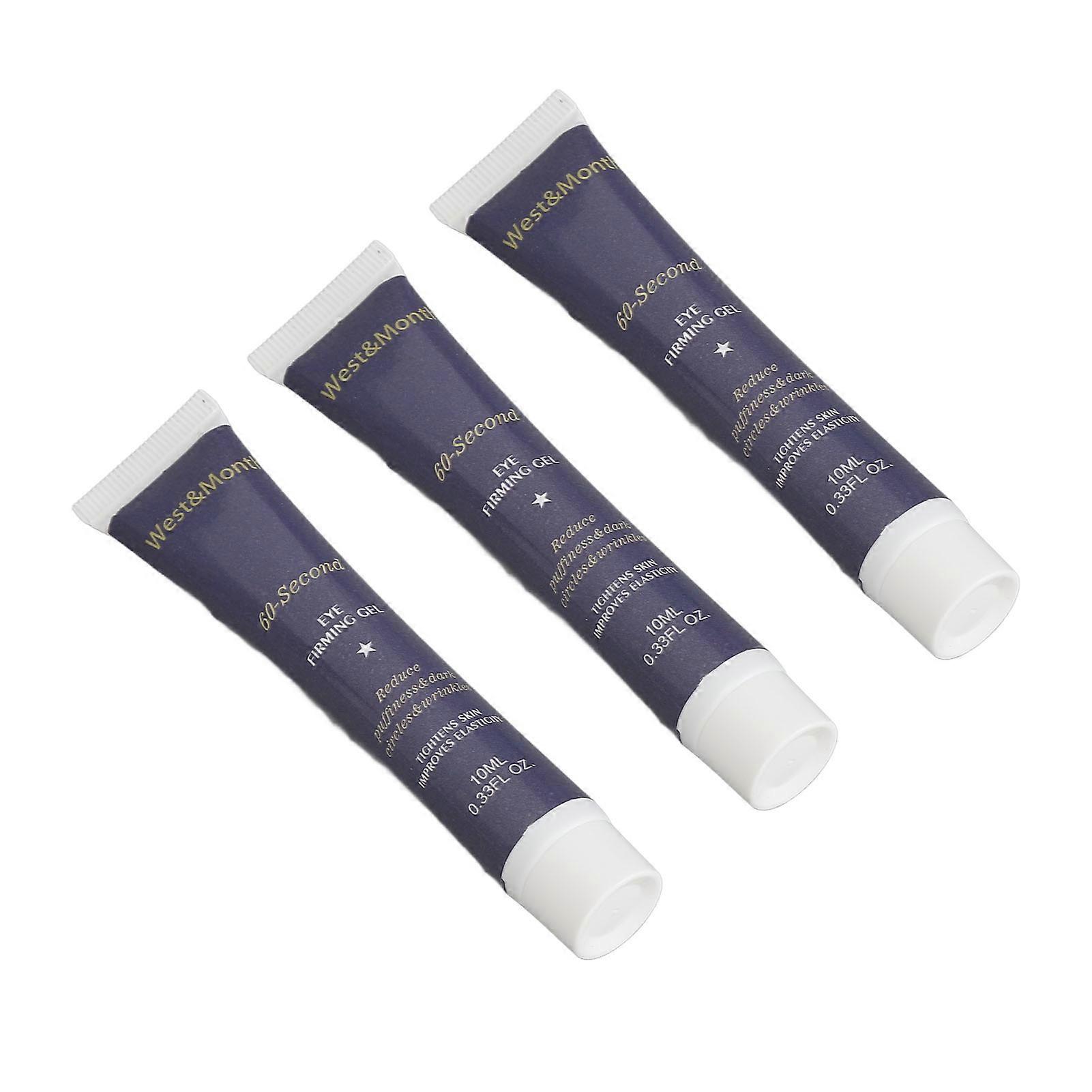 3Pcs Eye Firming Gel 10ml Moisturizing Safe Reliable Under Eye Firming Gel for Wrinkles Fine Lines