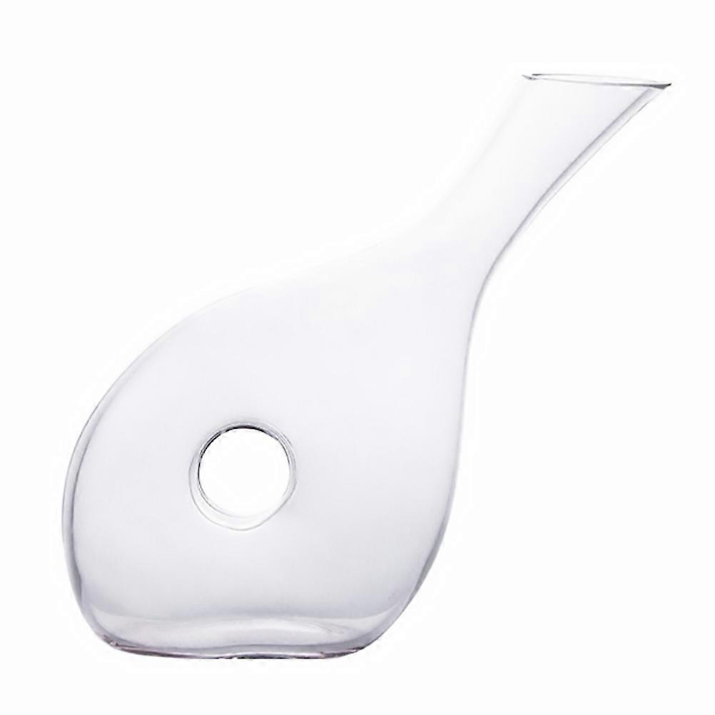 Wine Decanter with Creative Design for Better Flavor and Bouquet Glass Transparent Fits Any Kitchen or Collection 1pc