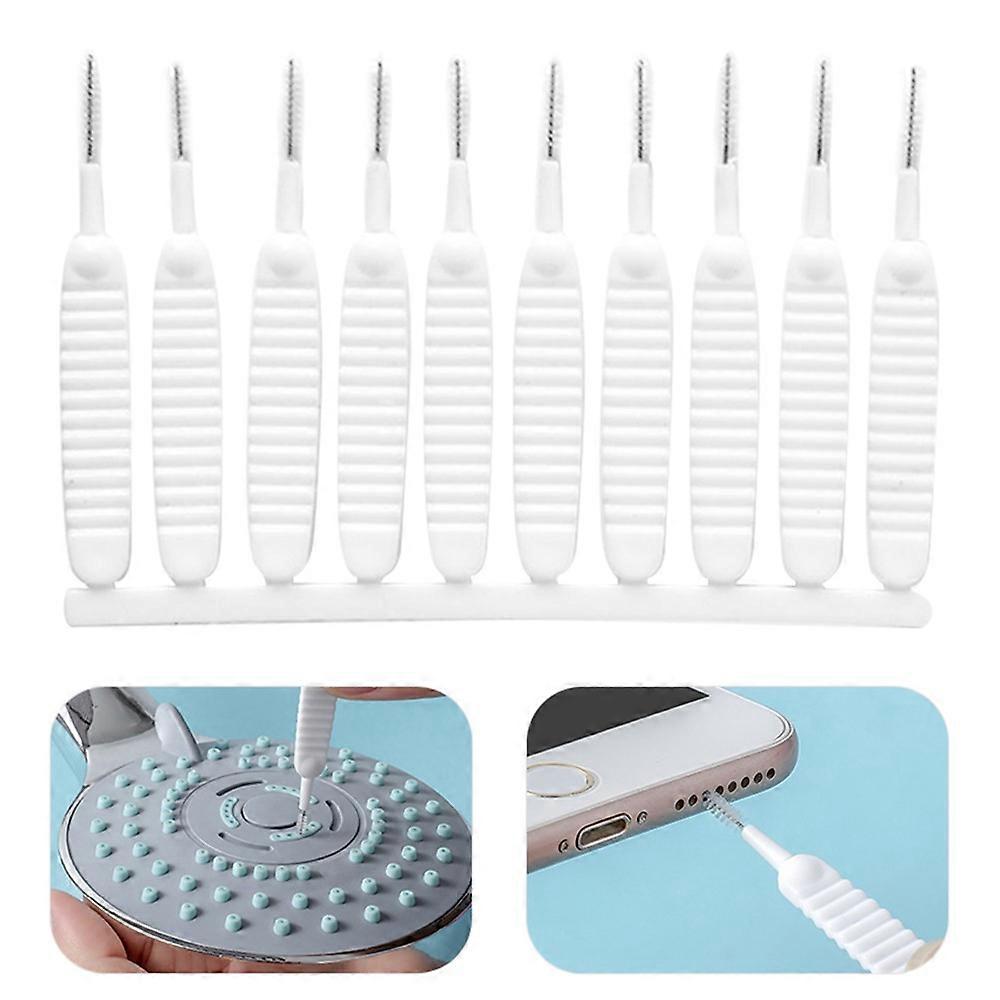 10Pcs Mini Shower Head Cleaning Brush Multi-function Anti-Clogging Hole Cleaner Compatible For Shower Nozzle Phone Port