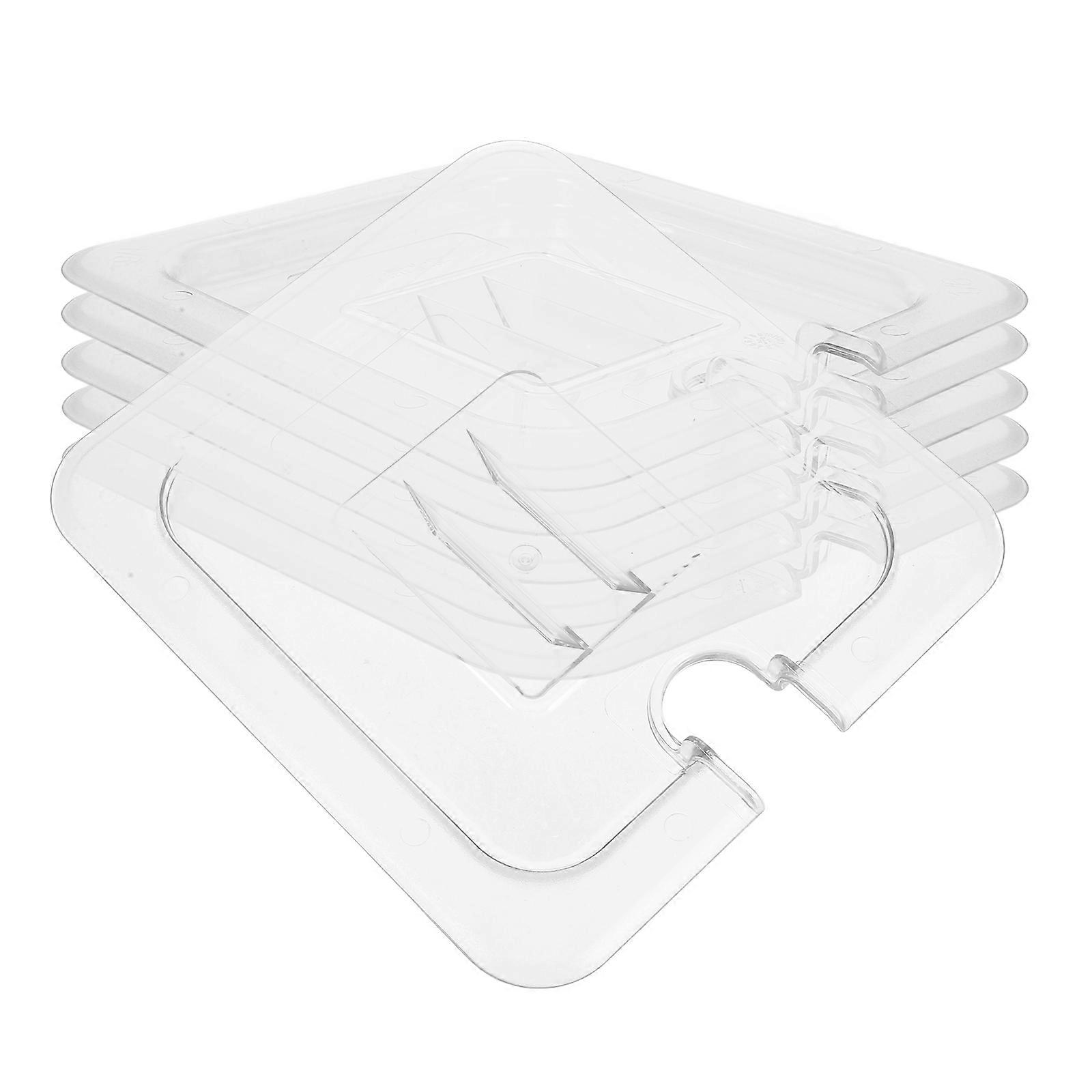 ホテルのパンハンドル蓋シンプルだけど実用的な17.50X16.00X1.50CMクリア鮮度保存6個