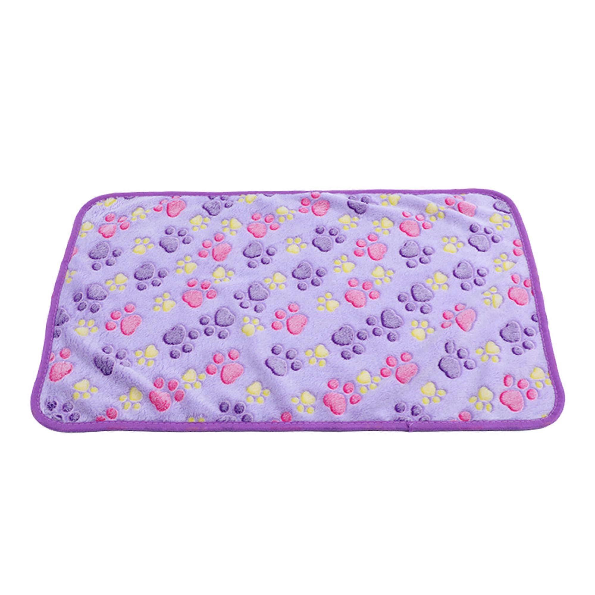 Warm Dog Blankets For Small And Medium Dogs And Cats, Paw Print Pattern, Calming Cat Blanket, 76x52 Cm, Style No. 4
