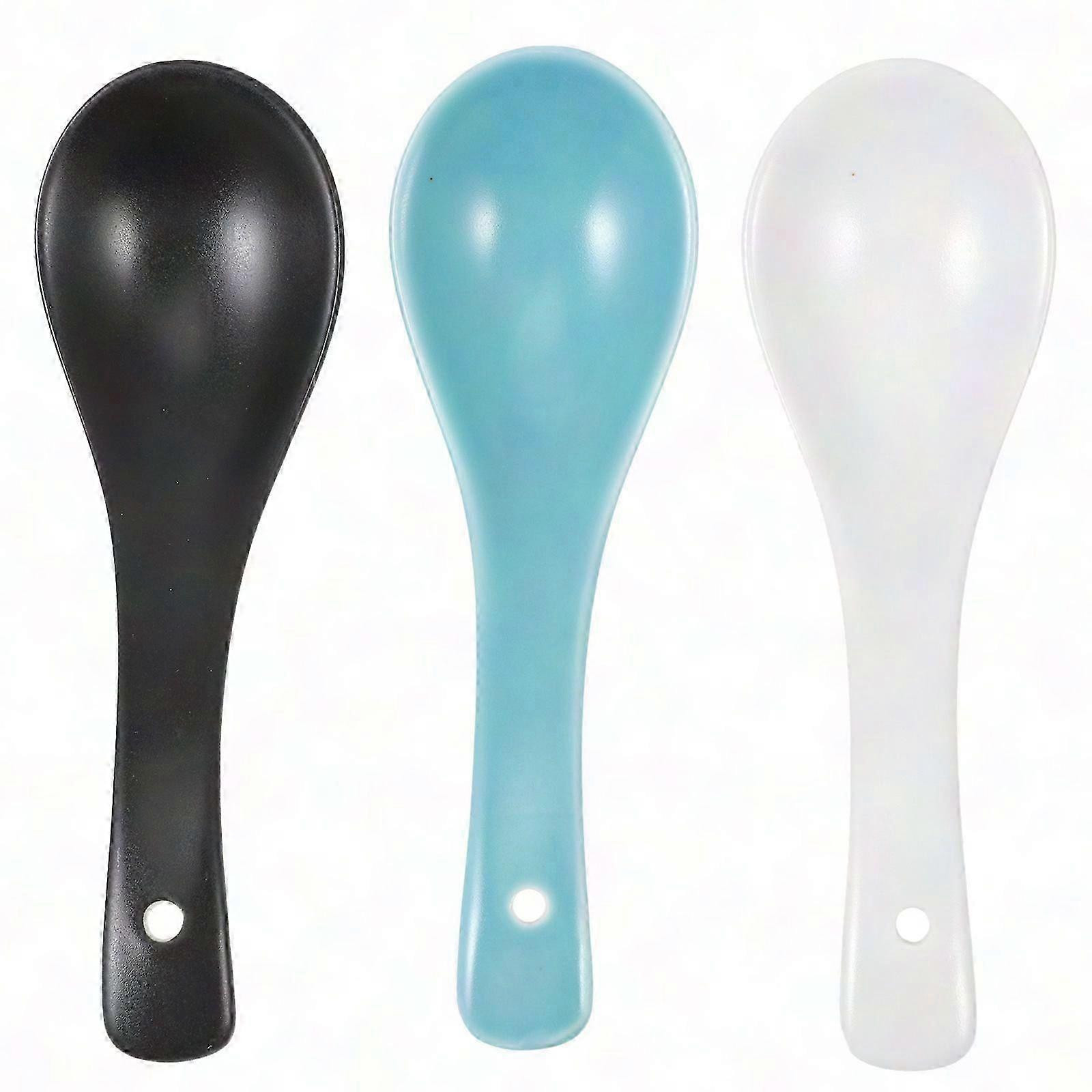 Ceramic Soup Spoon Set for Kitchen and Dining