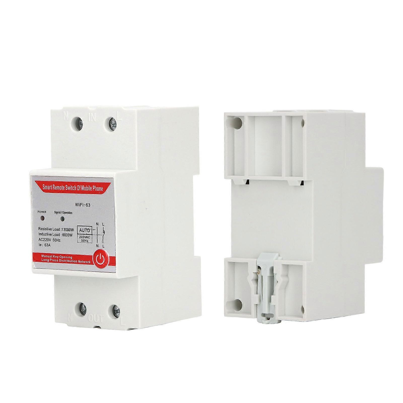 Time Switch Remote Control Wireless Wifi Bluetooth Remote Relay Switch for Pump Light AC220V 63A 