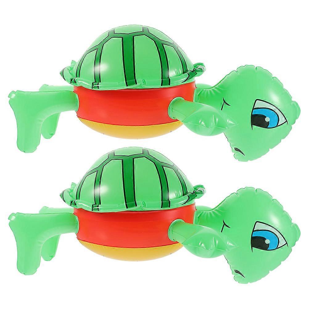 Inflatable Turtle Balloons 2pcs PVC Sea Turtle Party Decorations for Pool, Beach & Outdoor Activities Easy Inflate & Deflate for All Ages