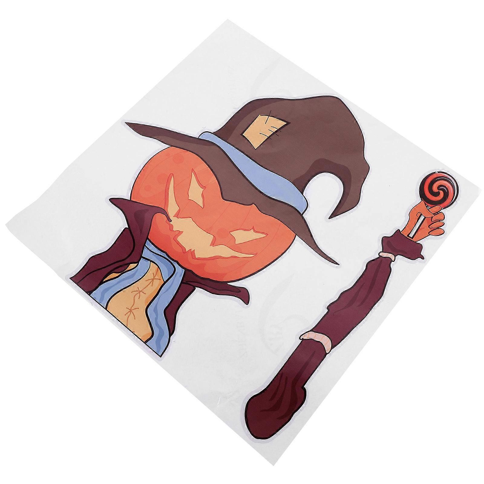 Halloween Car Decal Pumpkin Shape Waterproof Anti-Scratch 20x10cm 1Set
