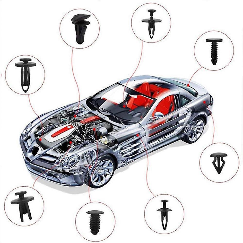 Car retainer clips 545pcs set with fastener remover tool for auto trim