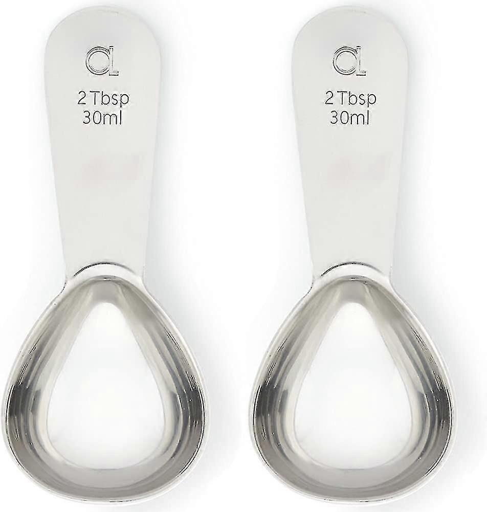 Coffee Measure (2 Pack) By - 2 cucharadas (cucharadas) - El Mejor Acero Inoxidable
