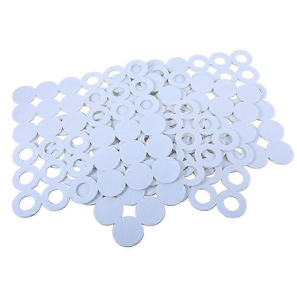 4PCS Square Shape Heat Insulation Felt Dining Placemats - White Table Mats for Home & Kitchen Decor