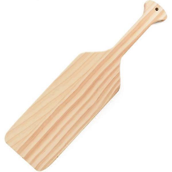 Unfinished solid pine wood paddle, 15 inches