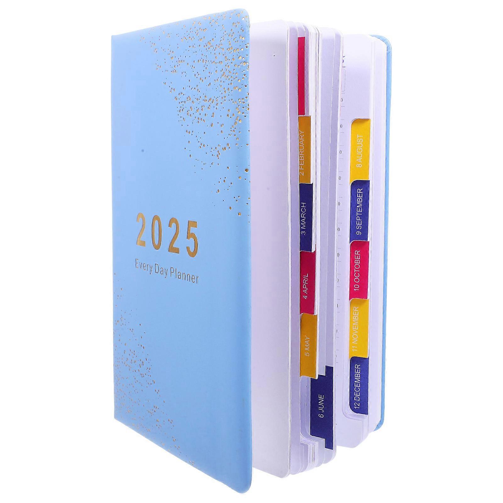 Skyblue Paper Daily Planner for Writing Use with Yearly Design and Smooth Writing Experience 5.5 x 8.3 inches