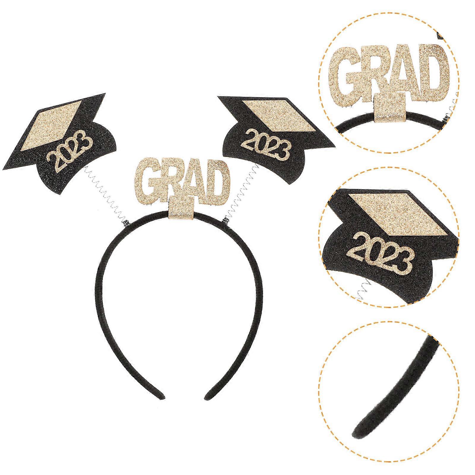 Adorable Graduation Headband Set Elegant Bachelor Cap Hairband for Prom, Ceremonies & Parties Festive Memory & Photo Prop Accessory