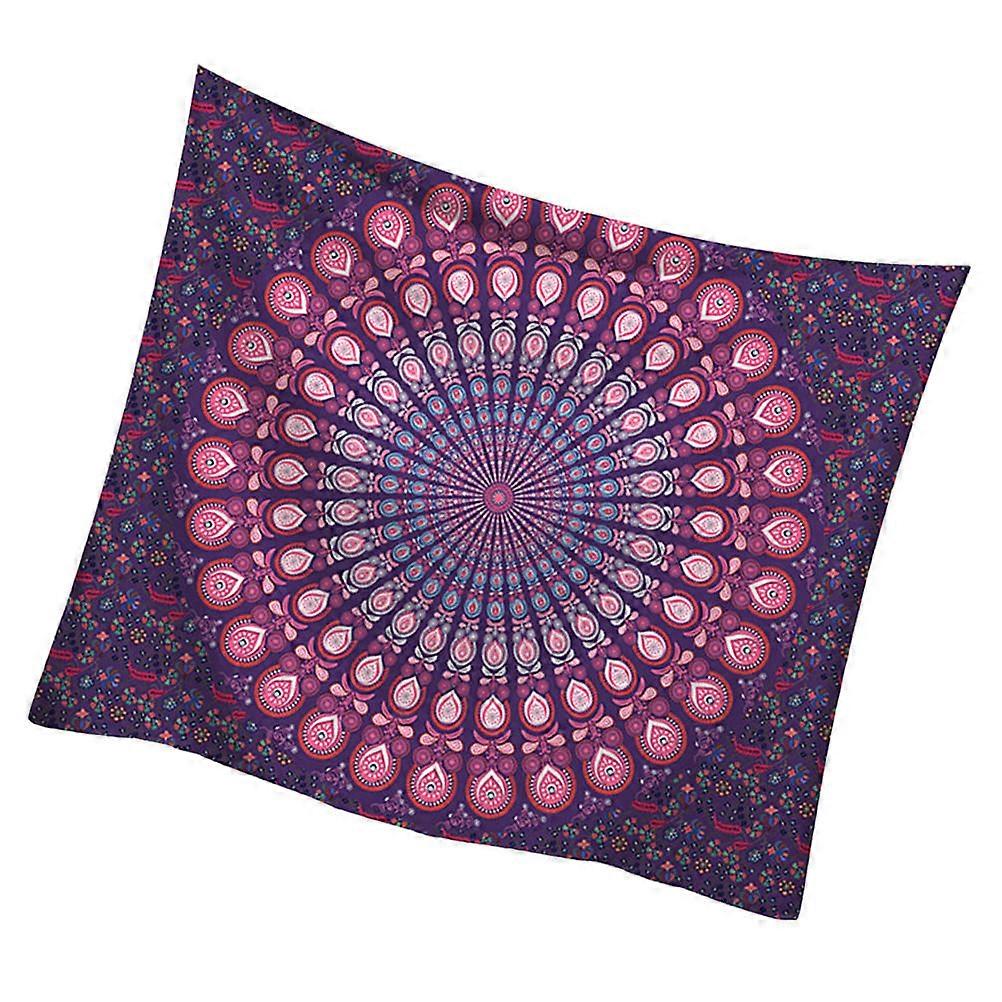 Hanging Wall Decor Tapestry Purple Polyester Photography Backdrop Table Cloth Stylish Design 200x150cm 1Pcs