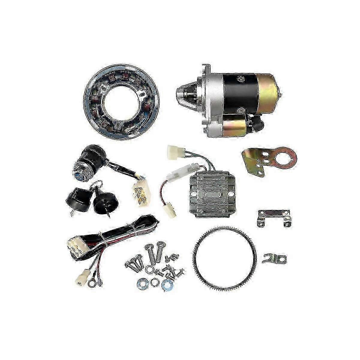 Electric start kit for Yanmar L100 diesel engine 10hp