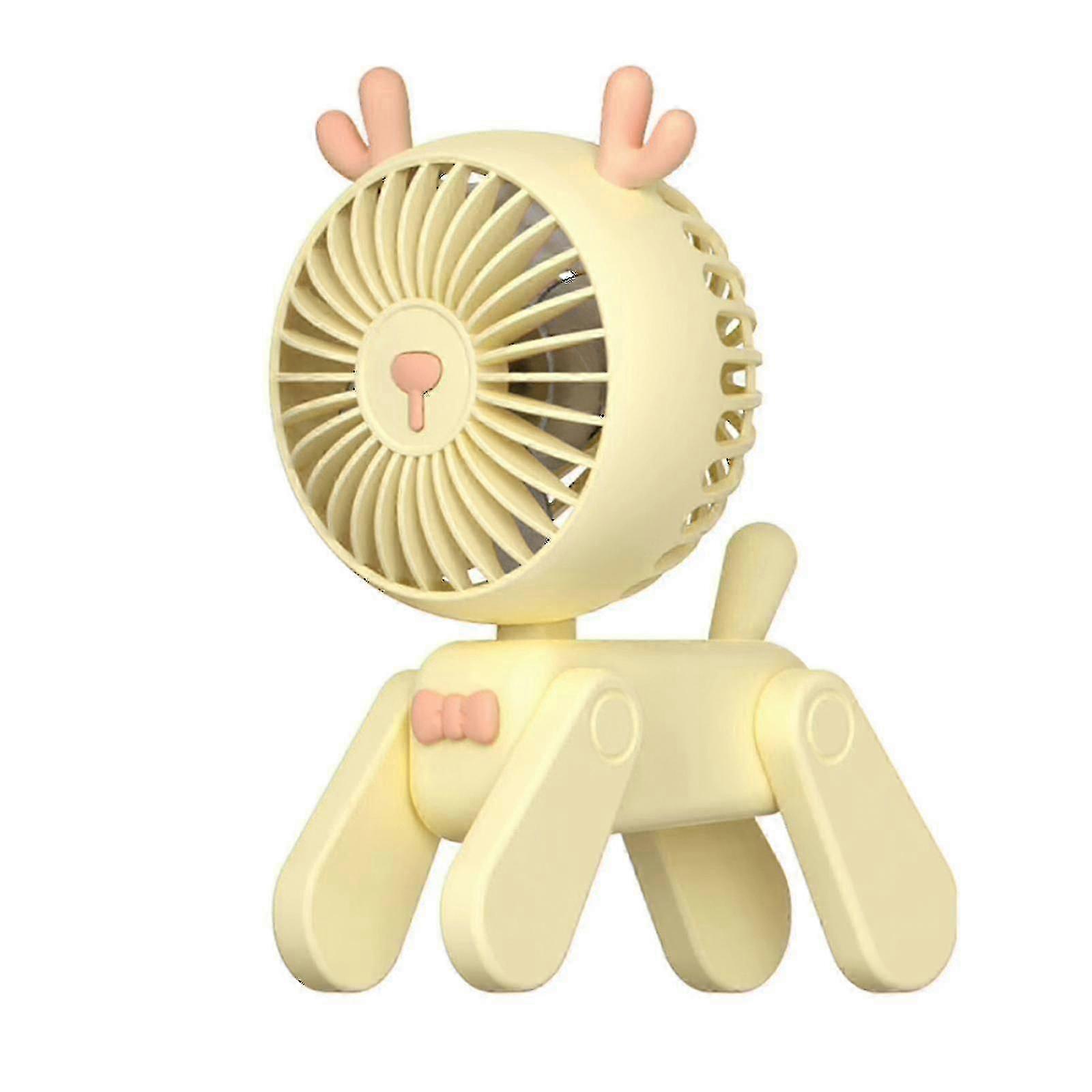 Mini Portable Table Fan, 3-speed Adjustable, Rechargeable