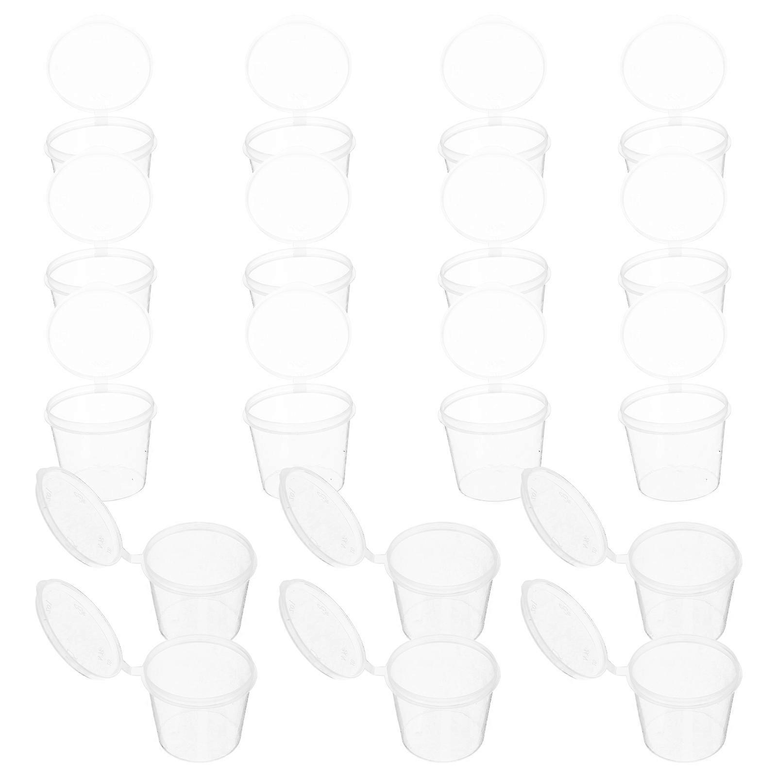 Clear Seasoning Shaker with Hinged Lid for Kitchen Storage Made of PP Material 50 Pieces