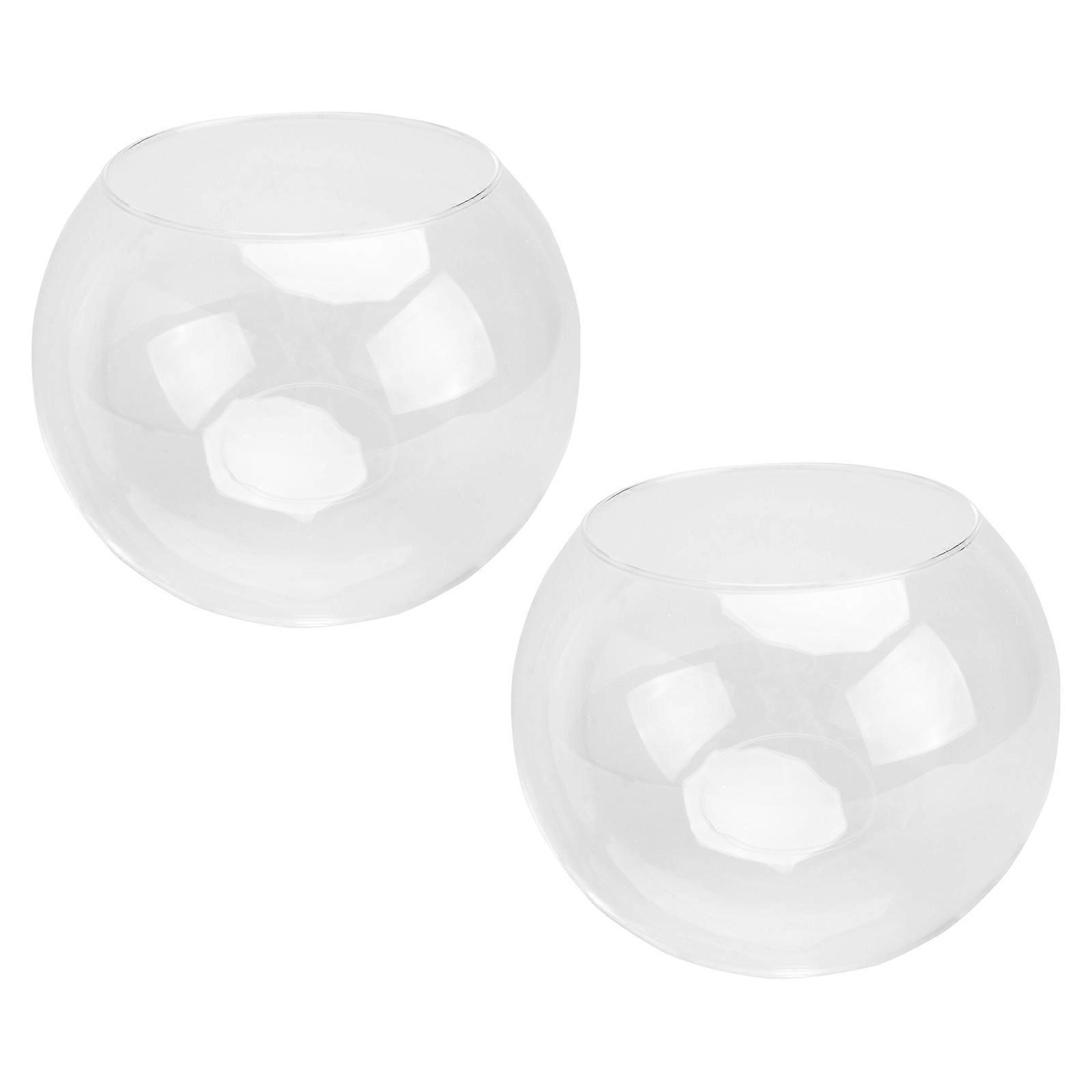 White Glass Dome Cover for Crafts and Decorations Clear Transparent Ball for Protection 1Pc