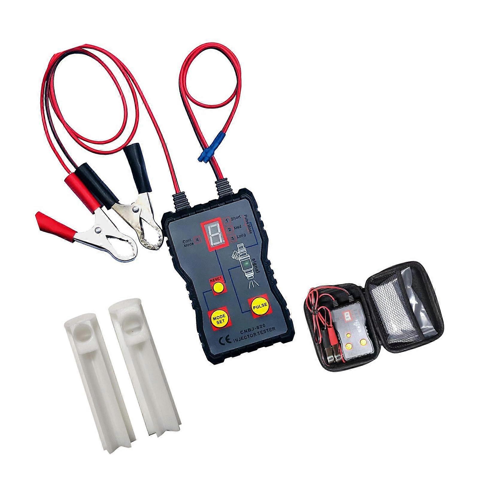 Handheld Oil Cleaning Injector Test Tool Oil Injector Tester and Cleaner Set 12V Tester Tool