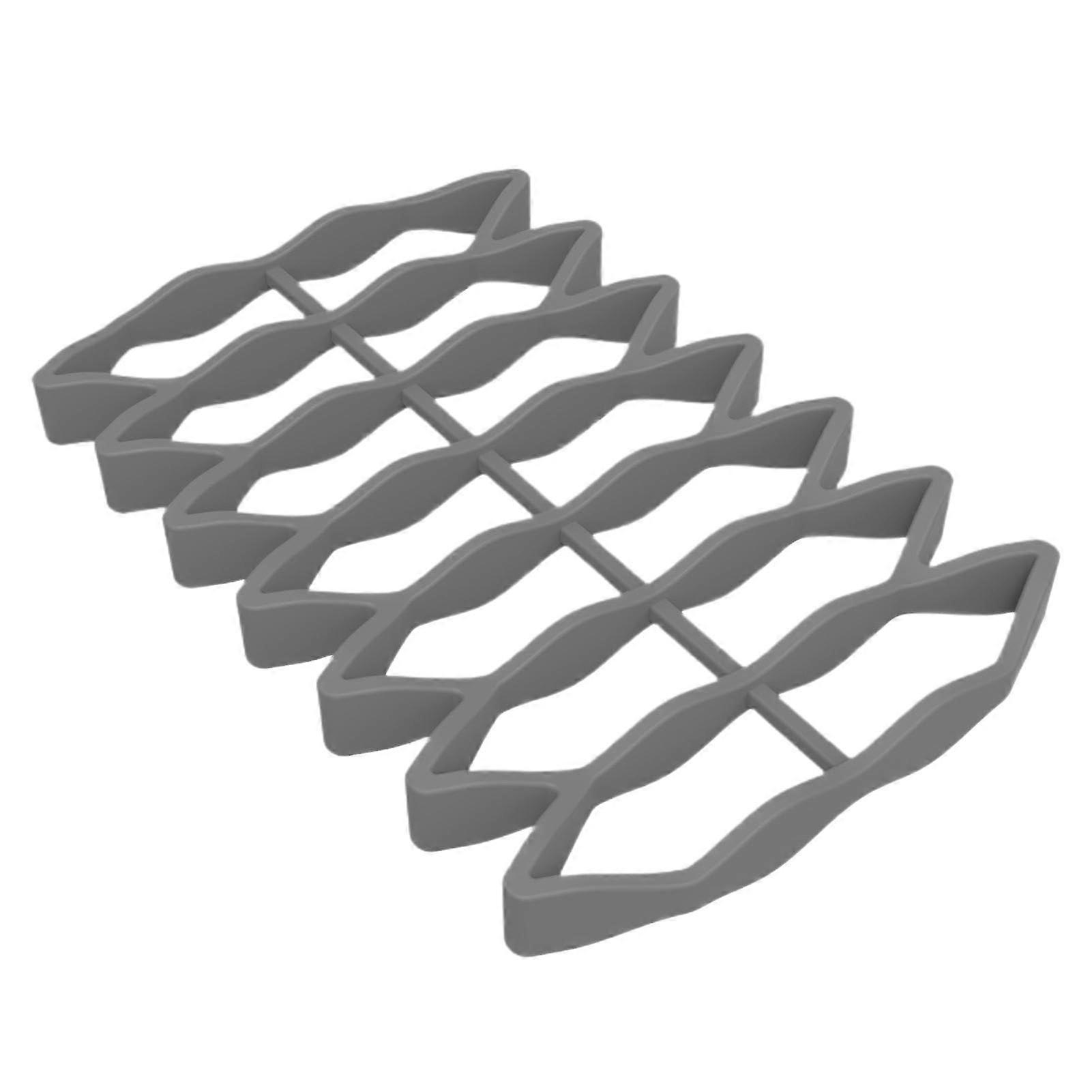 Backofenrost Silicone Oven Roasting Rack - Silicone Baking Grid For Oven, High-Temp Steam Cooker, Gray Nonstick